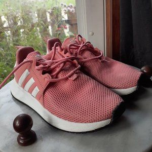Kids Size 12 pink Adidas sneakers